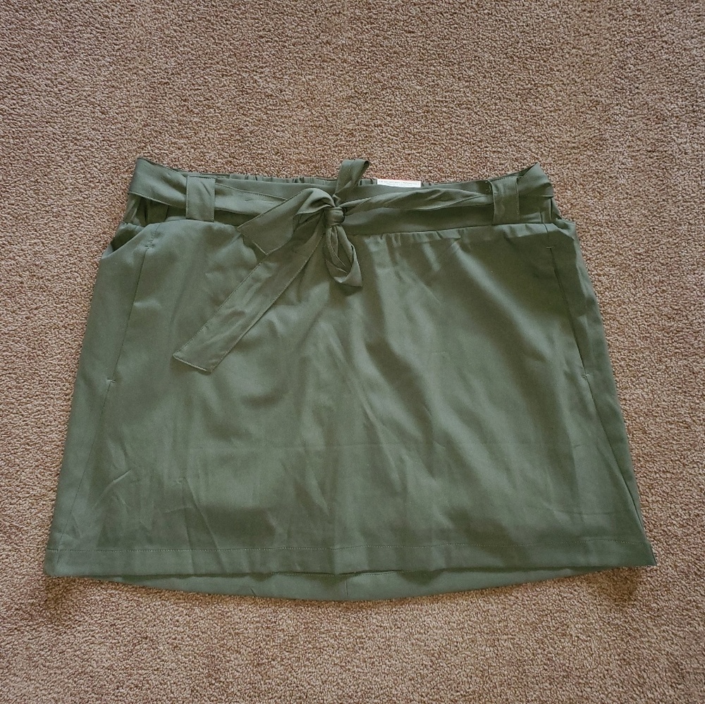 Olive green skort